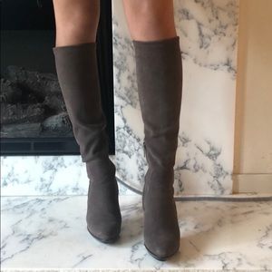 Suede Tall Boots